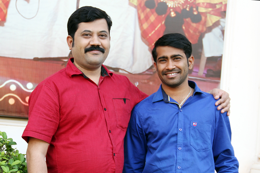 Mahesh Mahadev with his brother Sunil Mahadev